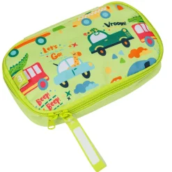 EUREKAKIDS Portabocadillos infantil con diseño de coches