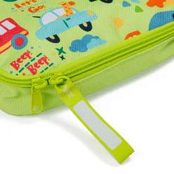 EUREKAKIDS Portabocadillos infantil con diseño de coches