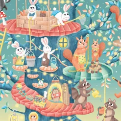 EUREKAKIDS Puzle de observación Tree House Friends – 54 piezas