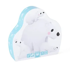 EUREKAKIDS Puzle evolutivo 4 en 1 de 18 piezas - Animales polares