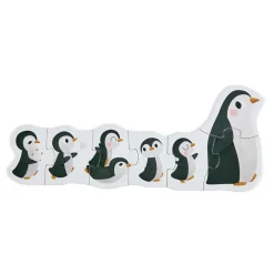 EUREKAKIDS Puzle evolutivo 4 en 1 de 18 piezas - Animales polares