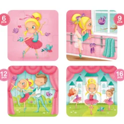 EUREKAKIDS Puzle evolutivo Bailarina 4 en 1