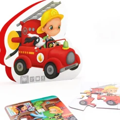 EUREKAKIDS Puzle evolutivo Bombero 4 en 1