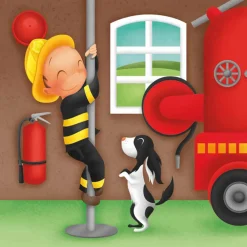 EUREKAKIDS Puzle evolutivo Bombero 4 en 1