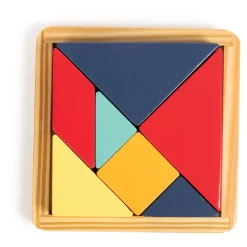 EUREKAKIDS Puzle y encajable de madera Montessori 2 en 1