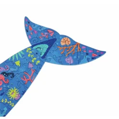 HAPE Puzzle de Suelo Brillante de Ballena - 200 pzs