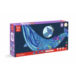 HAPE Puzzle de Suelo Brillante de Ballena - 200 pzs
