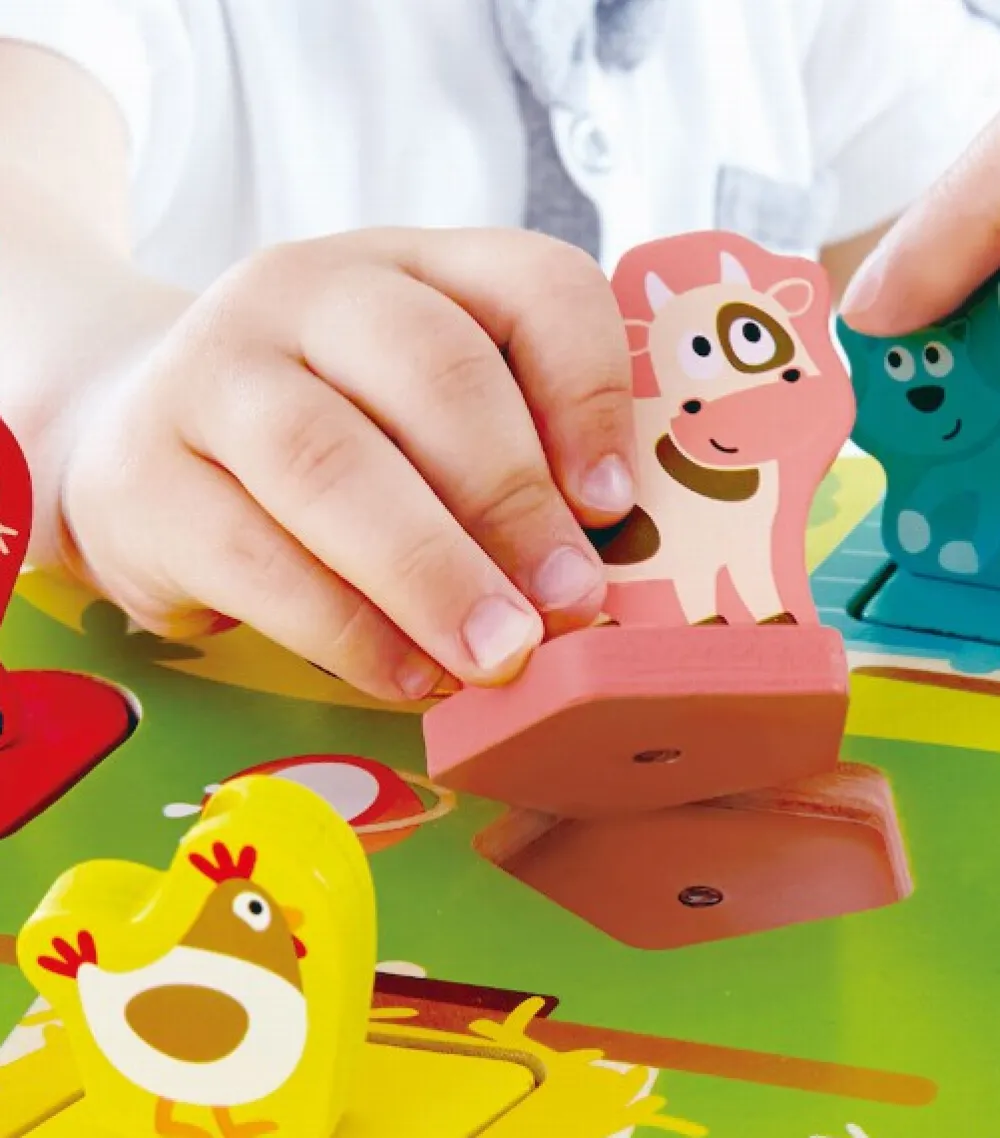 HAPE Puzzle encajable sonidos granja