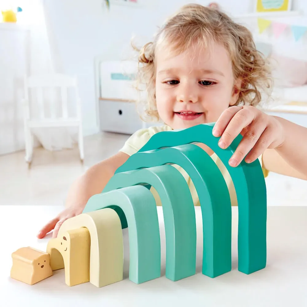 HAPE Rompecabezas apilable de madera - Osos Polares