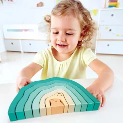 HAPE Rompecabezas apilable de madera - Osos Polares