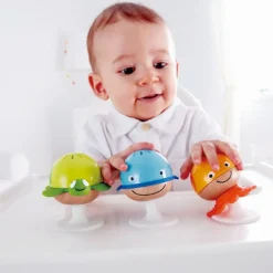HAPE Set de 3 sonajeros con ventosa
