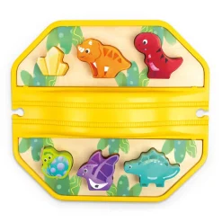 HAPE Set de Juego Tren de Dinosaurios con Cubo