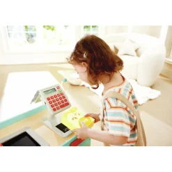 EUREKAKIDS Supermercado inteligente de madera con 50 accesorios