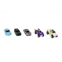 EUREKAKIDS Surtido 5 coches de carreras Fast Racing Metal Cars