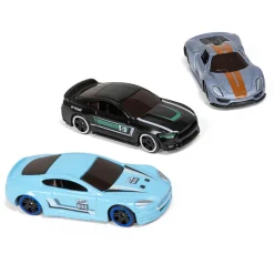 EUREKAKIDS Surtido 5 coches de carreras Fast Racing Metal Cars