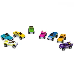 EUREKAKIDS Surtido coches todoterreno Metal Cars – 8 unidades