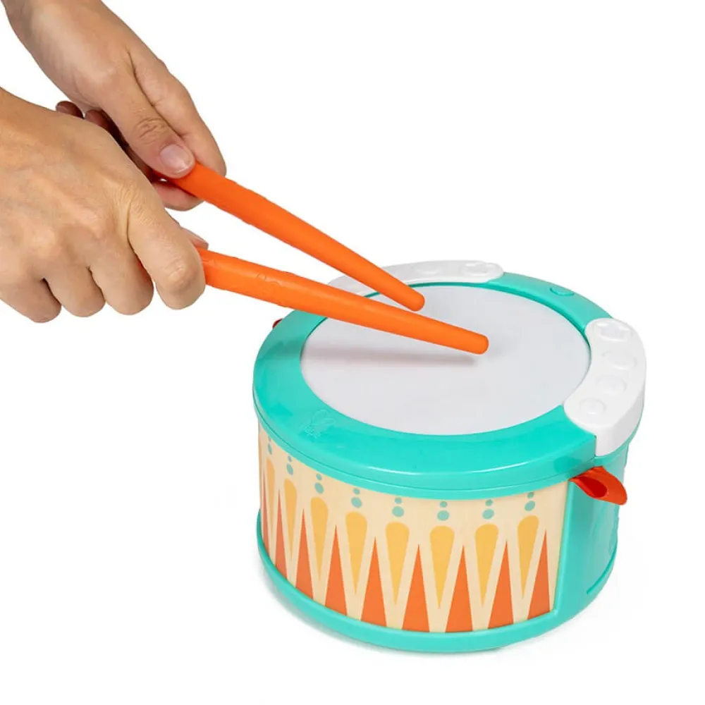 EUREKAKIDS Tambor con luces, melodías y ritmos