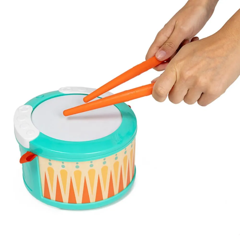 EUREKAKIDS Tambor con luces, melodías y ritmos