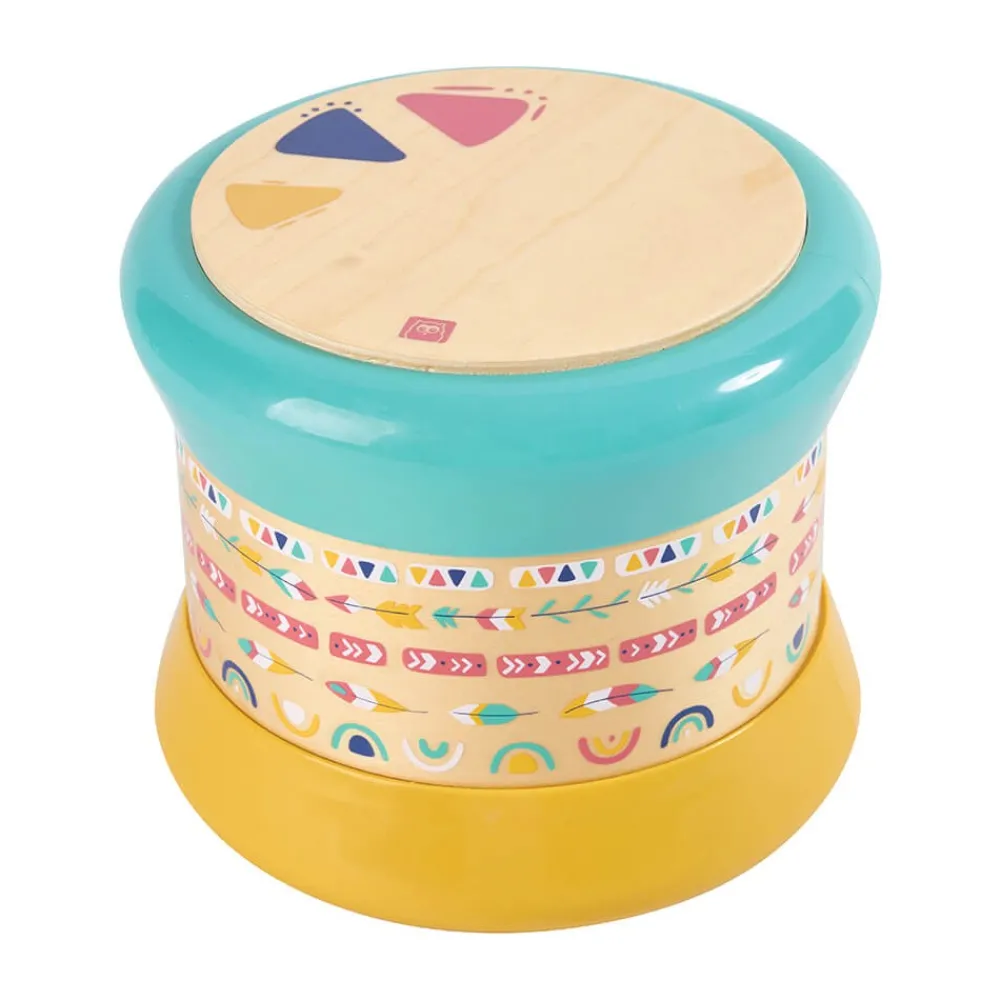 EUREKAKIDS Tambor de juguete electrónico con ritmos y sonidos