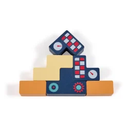 EUREKAKIDS Tetris de madera con múltiples opciones de juego
