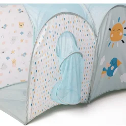 EUREKAKIDS Túnel de gateo y juegos para bebés con 3 bolas incluidas