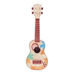 EUREKAKIDS Ukelele realista de 56 cm con 4 cuerdas ajustables