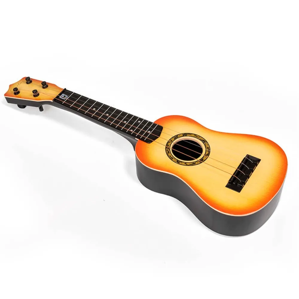 EUREKAKIDS Ukelele realista de 56 cm con 4 cuerdas ajustables