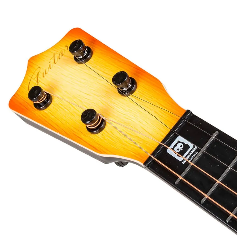 EUREKAKIDS Ukelele realista de 56 cm con 4 cuerdas ajustables