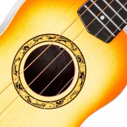 EUREKAKIDS Ukelele realista de 56 cm con 4 cuerdas ajustables