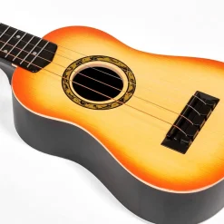 EUREKAKIDS Ukelele realista de 56 cm con 4 cuerdas ajustables
