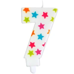 SCRAP COOKING Vela cumpleaños del número 7