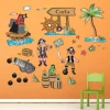 EUREKAKIDS STK Vinilo infantil barco pirata personalizado