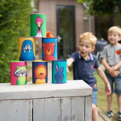 RODATOYS Volcar latas de animalitos