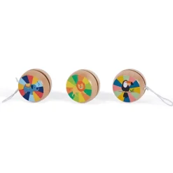 EUREKAKIDS Yoyo de madera tradicional con diseño de animales